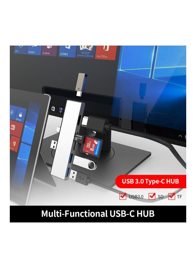 NIBEMINENT 6-In-1 USB 3.0 HUB Black - Image 3