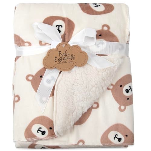 Baby Essentials Sherpa Fleece Baby Blanket 35x30 – Super Soft, Warm Reversible Baby Blankets for Newborns, Infants, Toddlers, and Nursery - Image 4