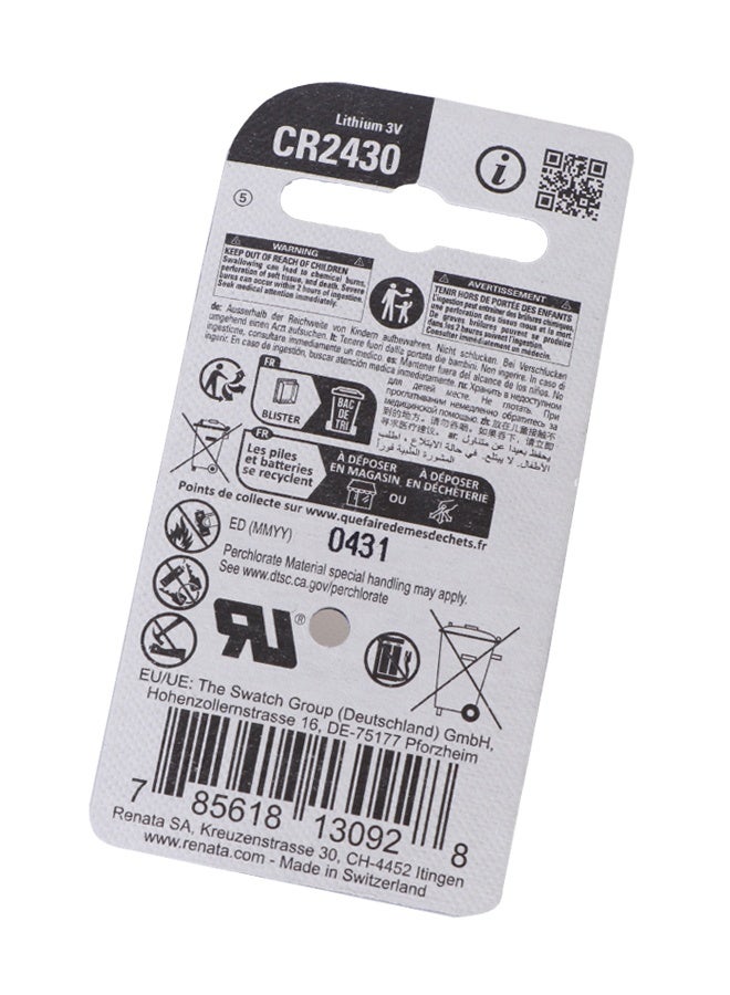 Renata Wrist Watch Battery - 3.Volt Battery - Strip (10 Pieces) CR2430 - Image 3