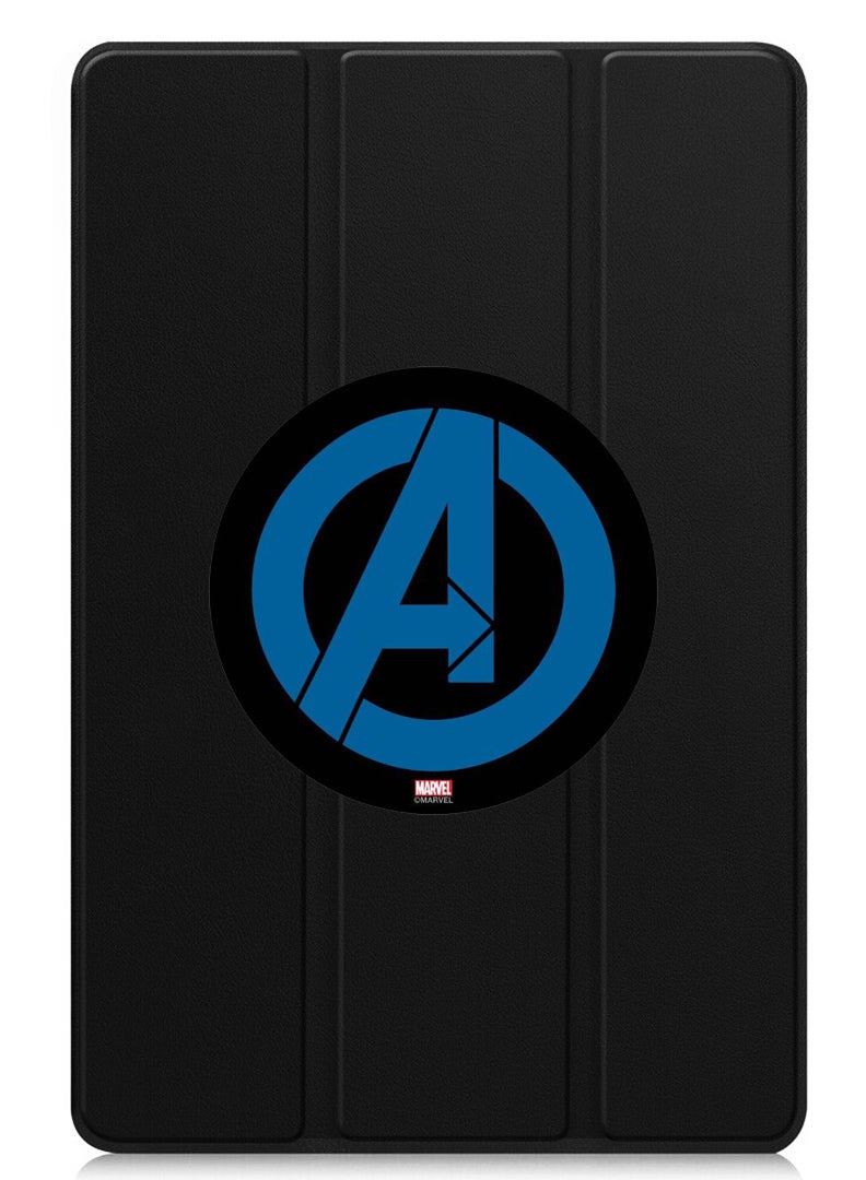 Theodor Protective Flip Case For Apple iPad Pro 13 (2024) With Trifold Stand Auto Wake Sleep Shockproof Cover Avengers logo  - Image 1