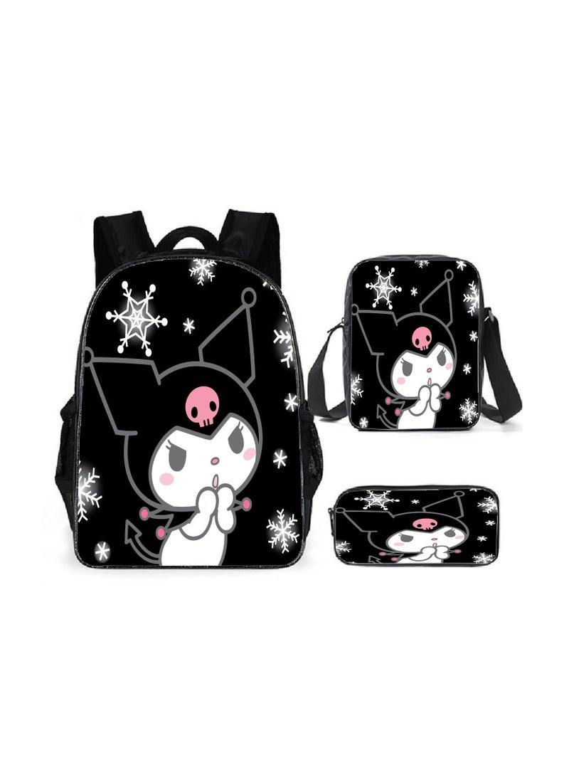 Generic - Cartoon anime backpack for primary and secondary school students, large capacity casual lightweight backpack, cartoon shoulder bag, pencil case, pencil case, and pencil case - Image 1