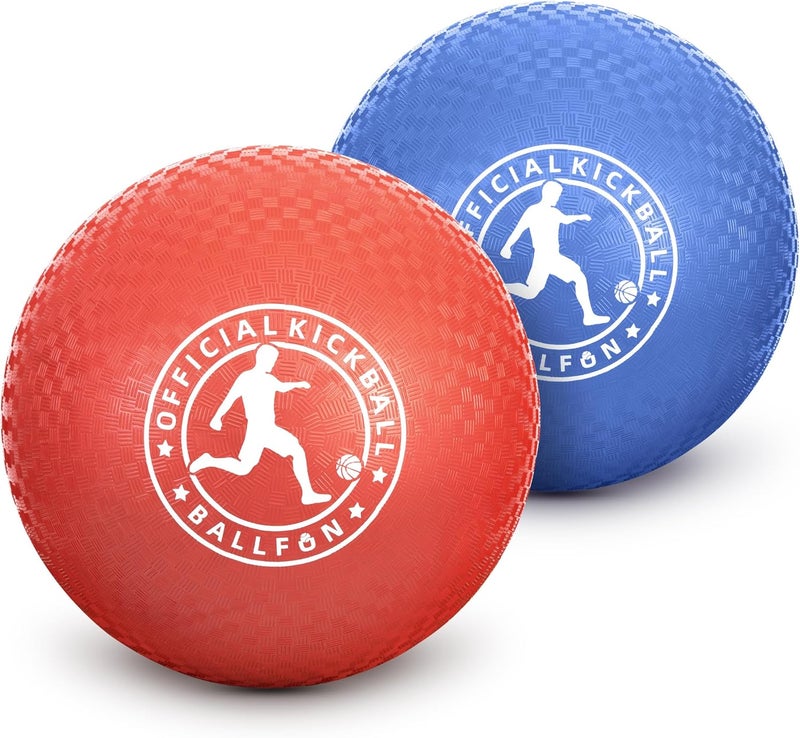 BallFUN Playground Balls Kickball, Rubber Dodge Balls for Kids and Adults, Dodgeballs Handball Kick Ball Indoor and Outdoor, Official Bouncing Hand Balls, Outdoor Toys for School - Image 1