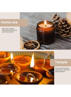 SUNSAR Oil Lamps Accessories ,32.8Ft 4mm Oil Lamp Wicks, Round Cotton Lamp Wicks Burner, Braided Round Candle Wicks for Kerosene Alcohol Lamp Candle Making  - Image 4
