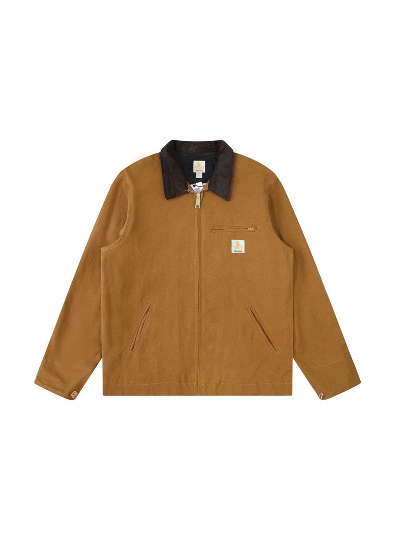 2024 Spring and Summer Detroit Jacket American Work Canvas Vintage vintageJ001 Hunting Autumn Jacket for Men sky blue