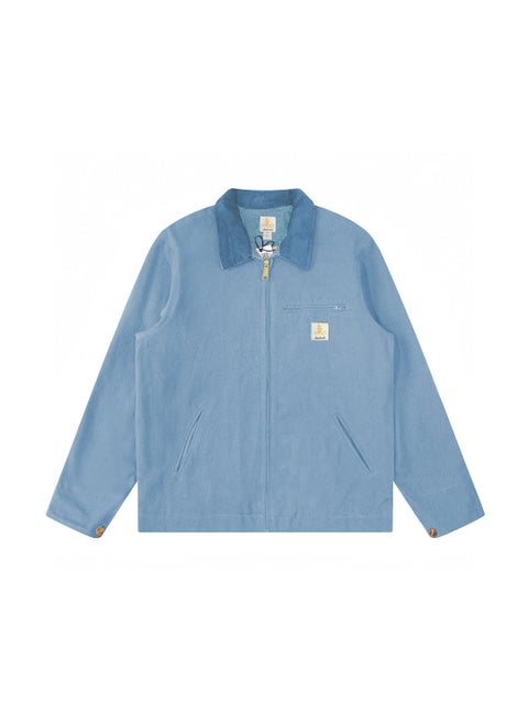 2024 Spring and Summer Detroit Jacket American Work Canvas Vintage vintageJ001 Hunting Autumn Jacket for Men sky blue