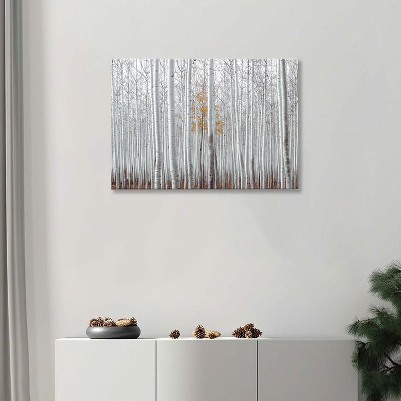 Woxfcart Birch Forest Canvas Wall Art - Image 5