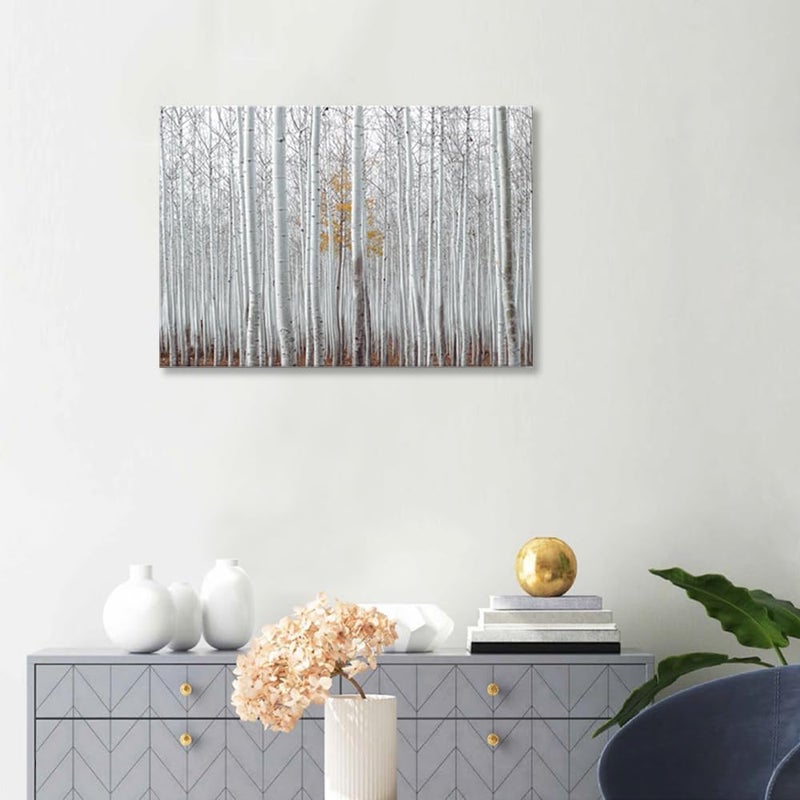 Woxfcart Birch Forest Canvas Wall Art - Image 4