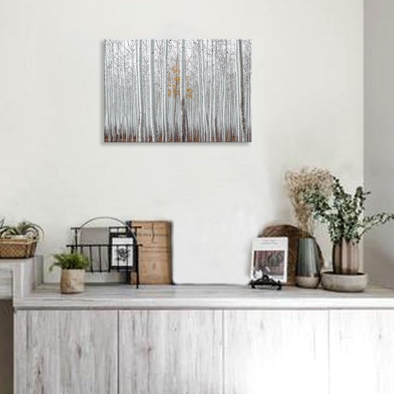 Woxfcart Birch Forest Canvas Wall Art - Image 3