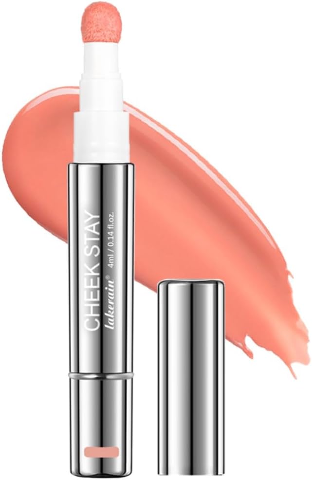 Lightweight Allday Liquid Blush Tint NaturalLooking Weightless Watercolor Sheer Finish Cheek Blusher Pale peach02