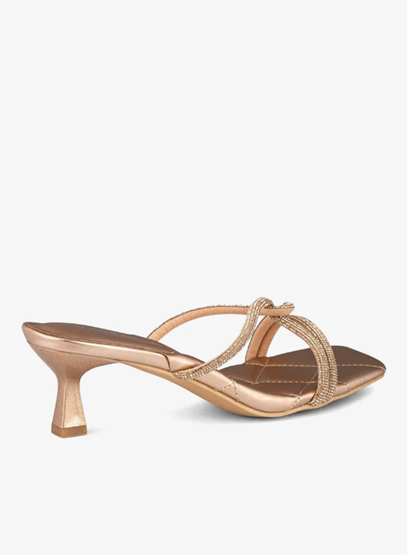 Vincci Red Women Multi Strap Mid Heel Sandals for Women | Best Price UAE
