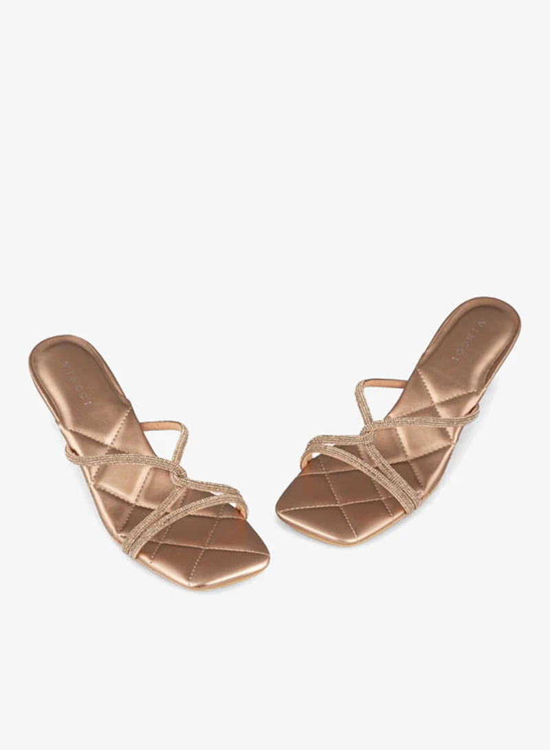 Vincci Red Women Multi Strap Mid Heel Sandals for Women | Best Price UAE