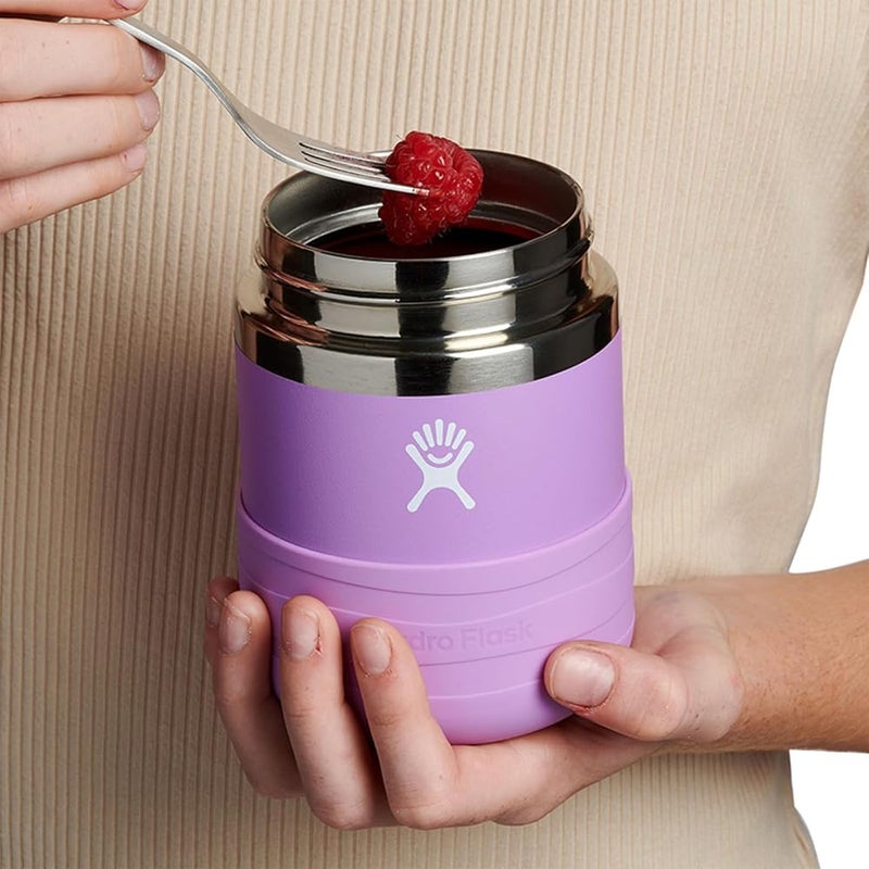 هايدرو فلاسك جرة طعام عازلة للأطفال من Hydro Flask، مصنوعة من الفولاذ المقاوم للصدأ مع عزل فراغي، مزودة بغطاء واقي ومقاومة للتسرب، خالية من مادة BPA، مناسبة للمدرسة ووجبات الغداء، سعة 350 مل (12 أونصة)، موديل Anemone - Image 2