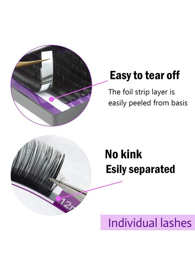 NAGARAKU تمديدات الرموش فردية 0.05 مم شكل C 8 مم 16 صفًا ناعمة طبيعية مات سوداء احترافية حجم ضخم لوازم صالون التجميل (8 مم 0.05 C) - Image 5