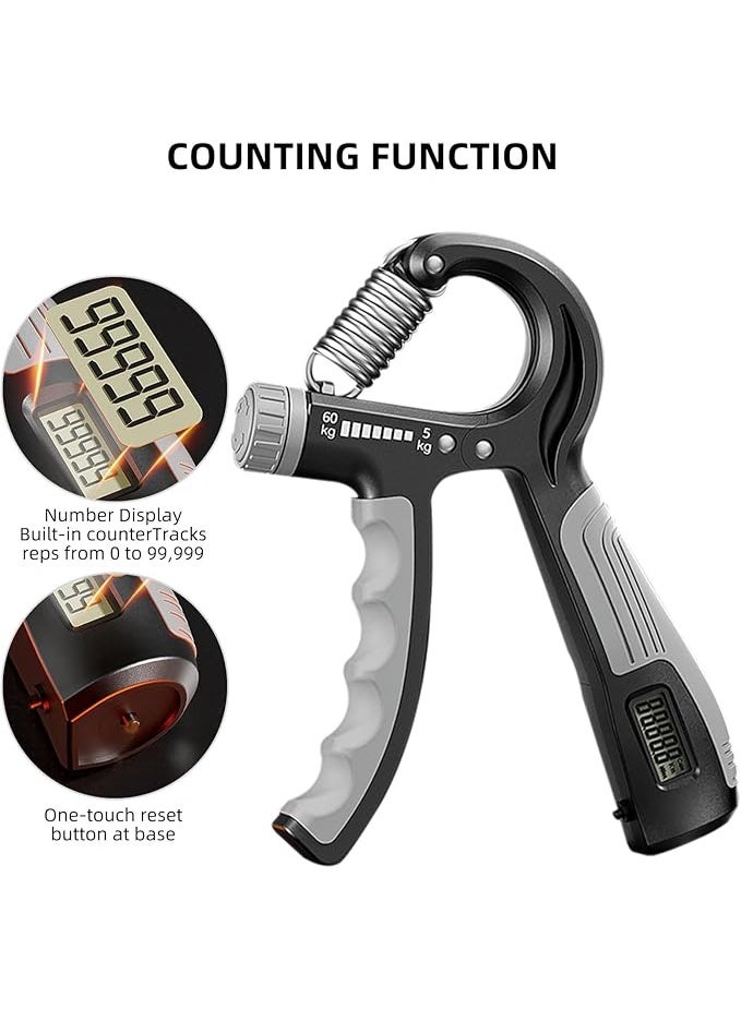 أداة تمارين اليد، قوة تدريب، تدريب العضلات، قبضة اليد، قوة أداة تمارين اليد (من 5 إلى 60 كجم)، أداة تمارين يد متنوعة - Image 3