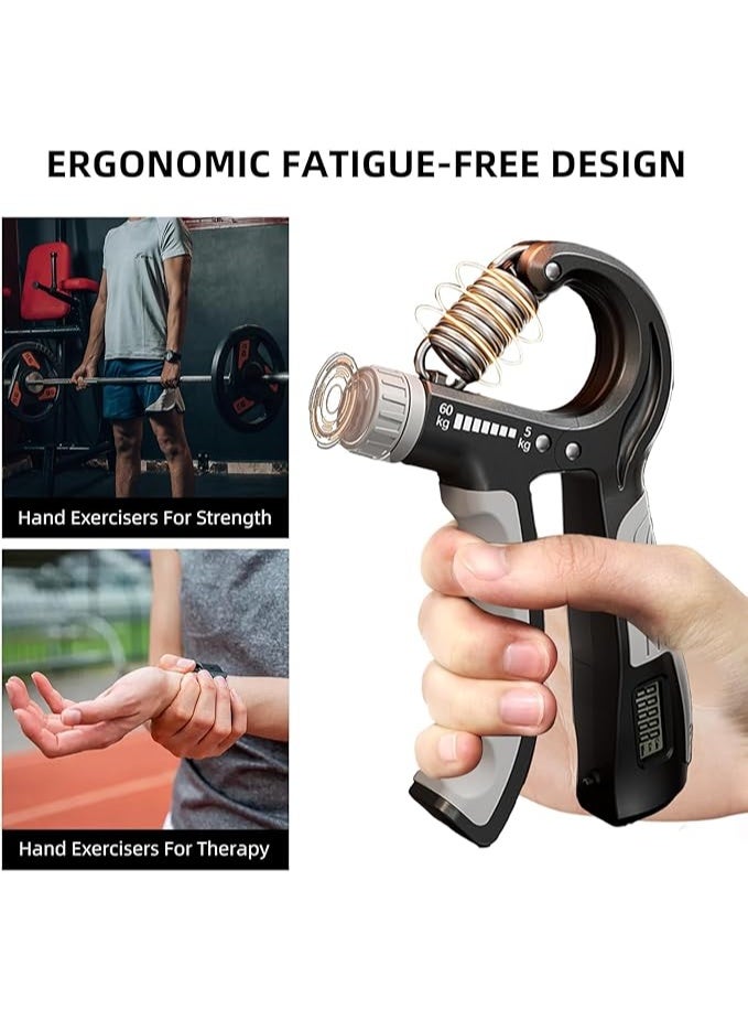 أداة تمارين اليد، قوة تدريب، تدريب العضلات، قبضة اليد، قوة أداة تمارين اليد (من 5 إلى 60 كجم)، أداة تمارين يد متنوعة - Image 4