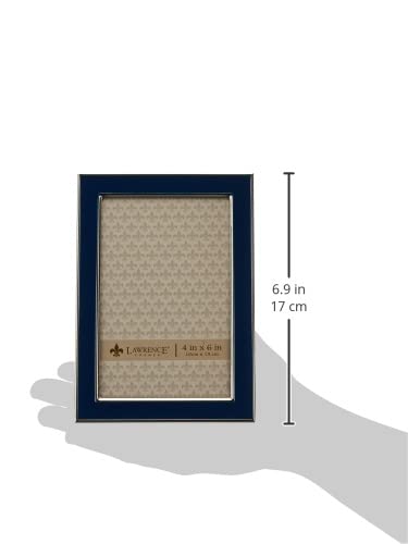 Lawrence Frames إطارات لورانس إطار معدني، مينا مصقولة، زرقاء، 4x6 - Image 3