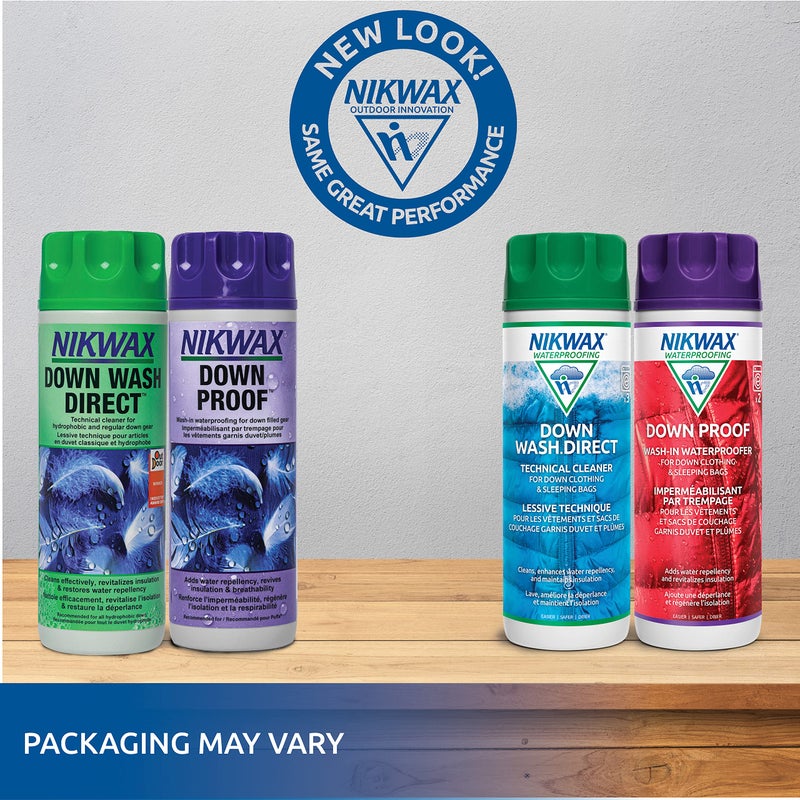 Nikwax Down, Down DUO-Pack, 300ml, Wash-In Cleaning and Waterproofing adds DWR Water Repellency to Down Filled Jackets, Outerwear, Sleeping Bags, Restores and Protects Insulation and Loft - Image 2