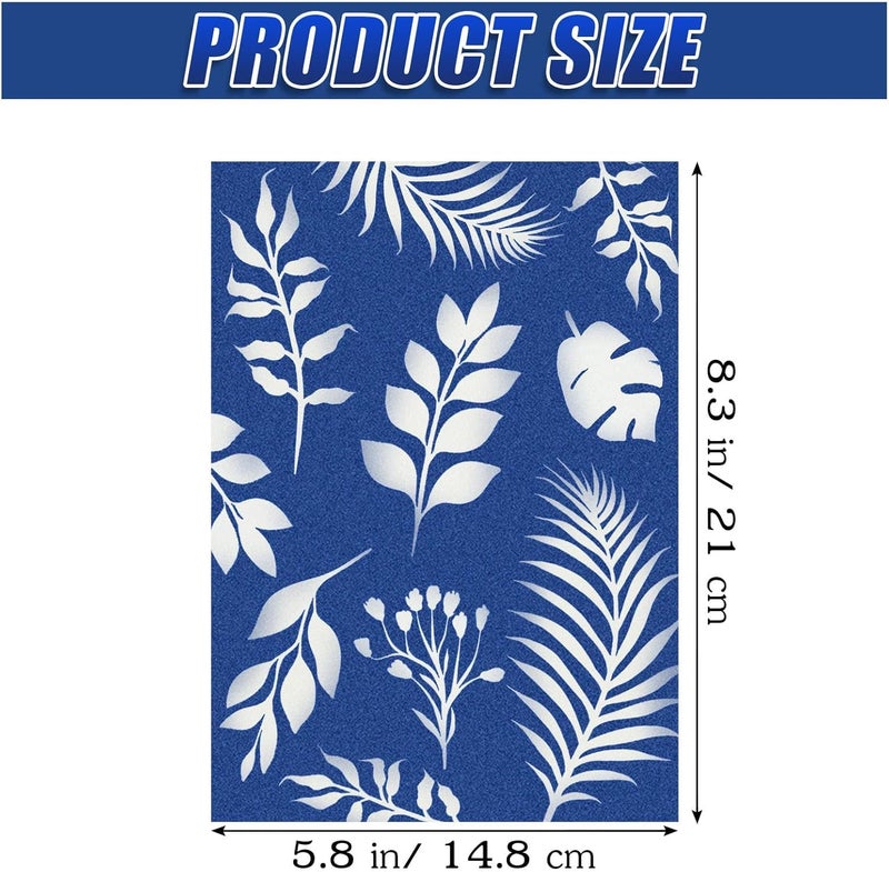 LIGHOON Sun Print Paper Kit Cyanotype Paper, 60 Sheets Cyanotype Papers with 1 Sheet Acrylic Panel, High Sensitive Nature Solar Activated Printing Art Supplies for Arts Crafts DIY Project - Image 2