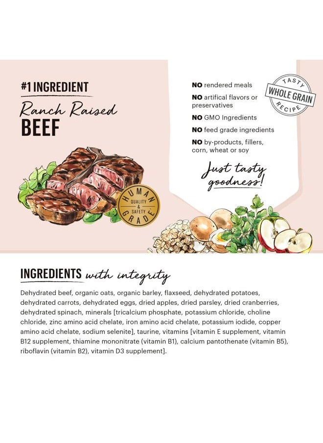 the honest kitchen Dehydrated Whole Grain Beef Dog Food, 7 lb Box, 7.00 Pound (Pack of 1)  - Image 3