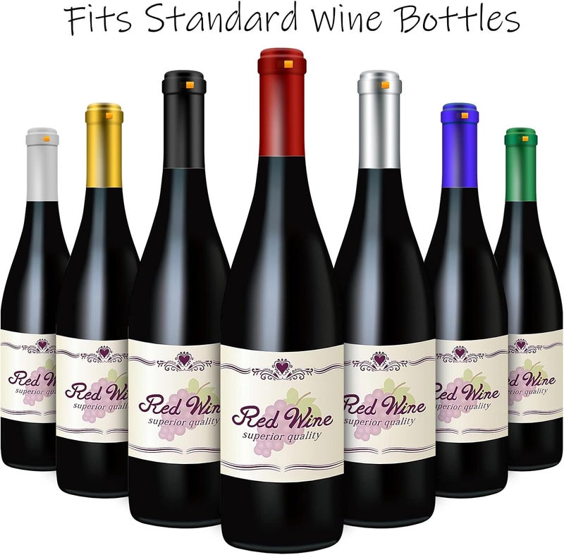 BGMAXimum PVC heat shrink capsules 120 count elegant silver wine shrink wrap sleeves wine bottle corks capsules for professional, wine cellars and home use - Image 5
