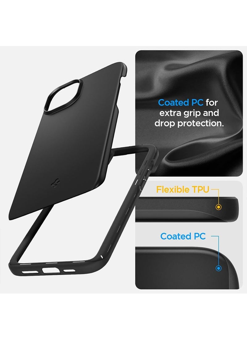 Spigen Thin Fit for iPhone 15 Plus Case Cover - Black  - Image 4