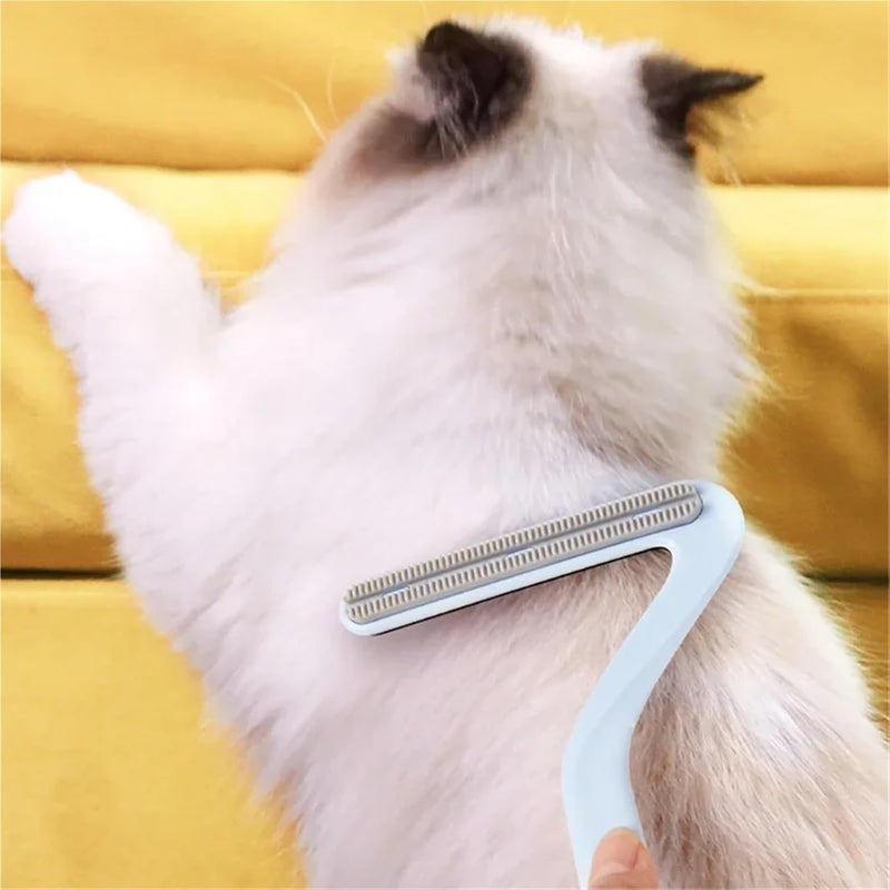 3pcs Portable Pet Hair Remover Brush Set - Effective Lint Roller for Cats and Dogs(White) - Image 2
