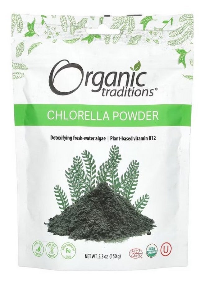 Organic Traditions - Chlorella Powder 5.3 oz 150 g - Image 1