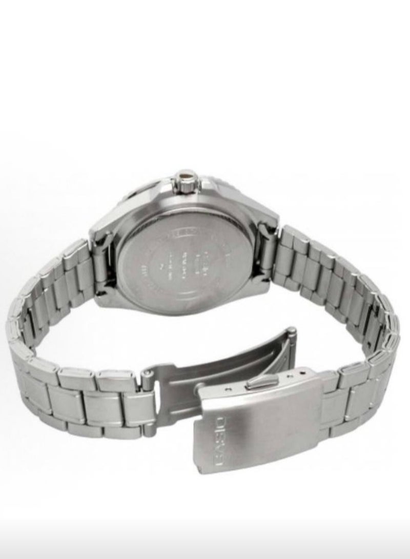 كاسيو ساعة كاسيو الكلاسيكية الكاملة من الفولاذ ، حركة الكوارتز وحزام الفولاذ ، ساعة كاسيو - Image 2