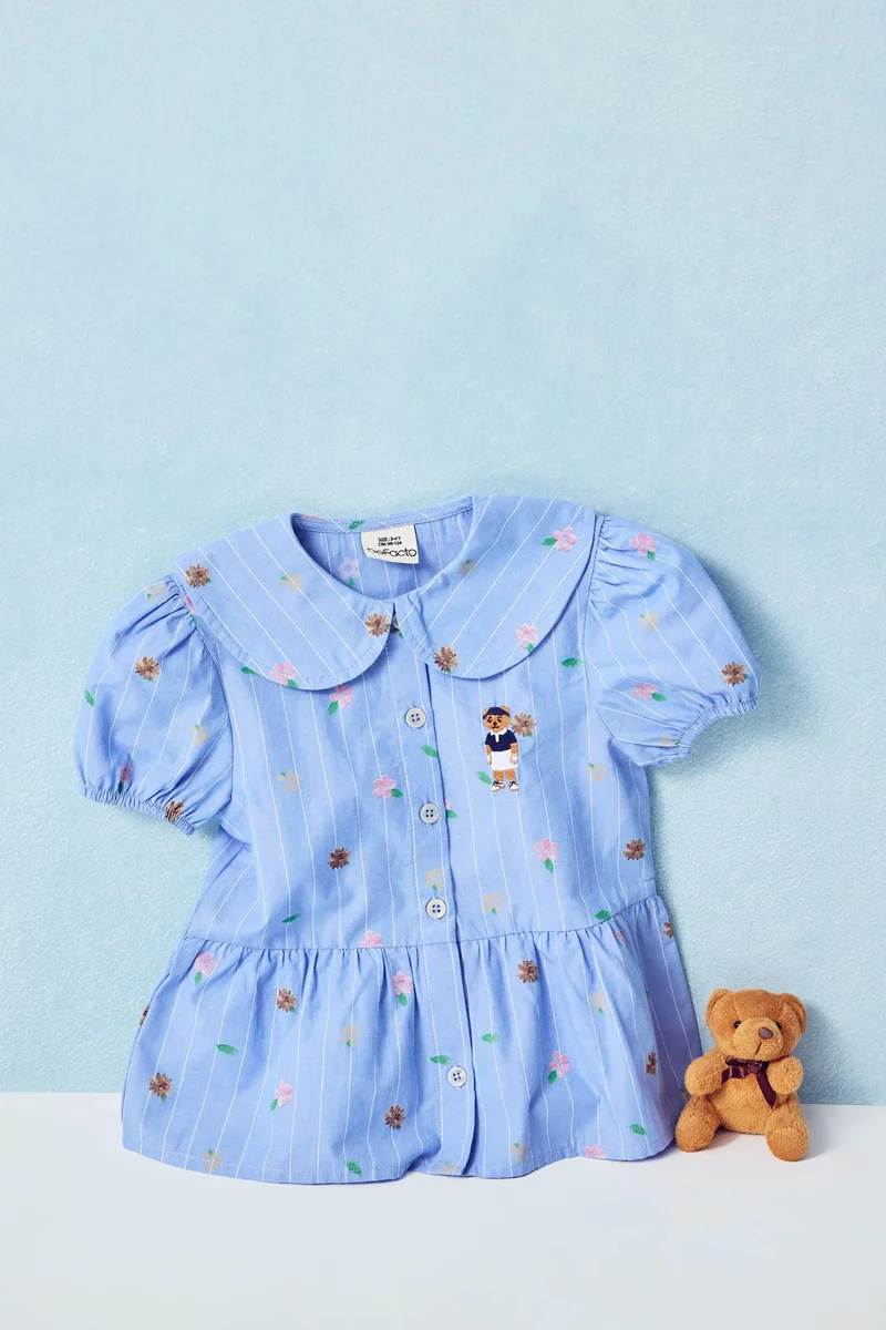 ديفاكتو Regular Fit Printed Short Sleeve Shirt