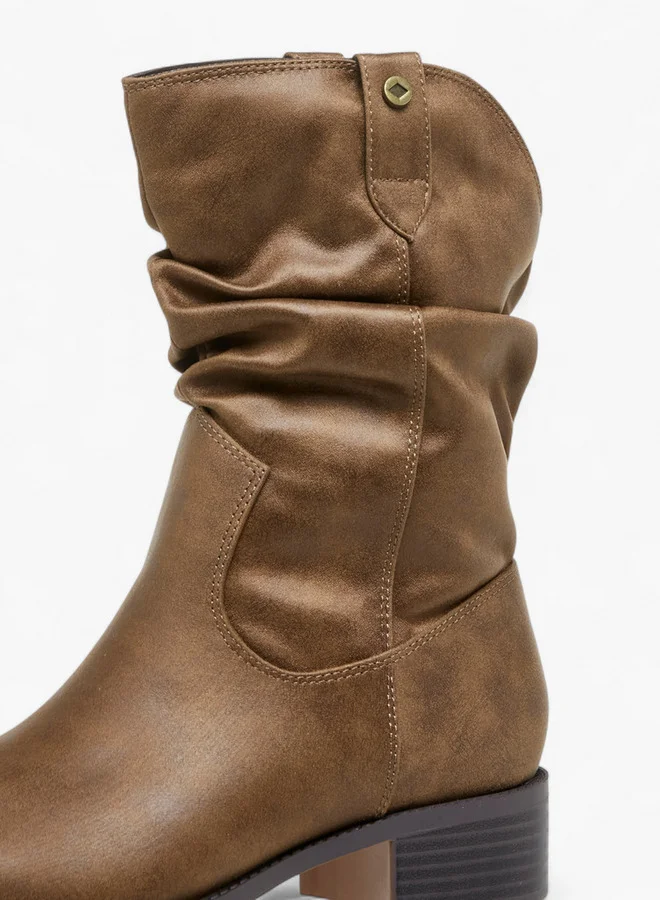 Lee Cooper Women's Solid Ankle Boots with Block Heel