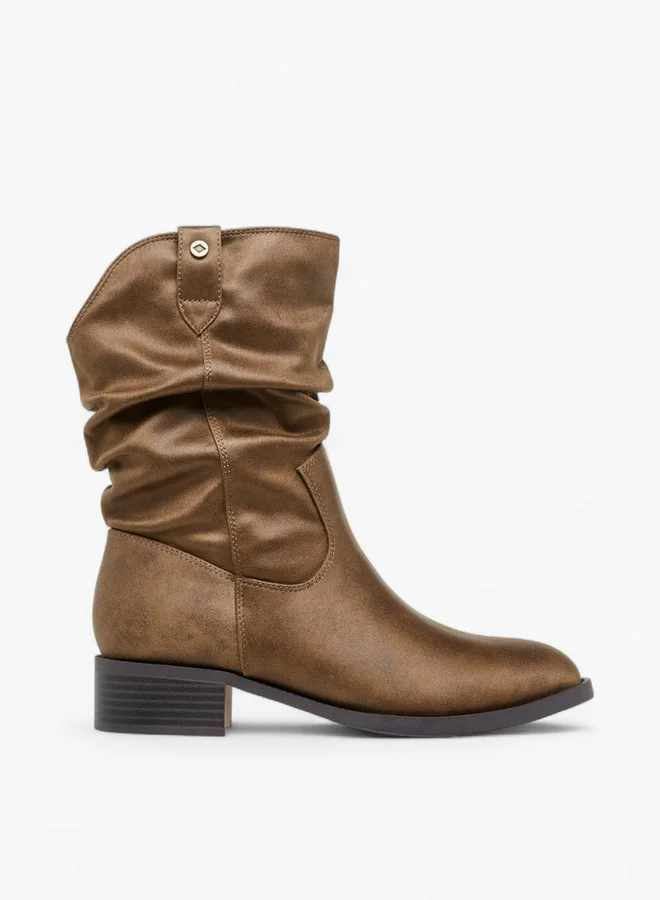 Lee Cooper Women's Solid Ankle Boots with Block Heel
