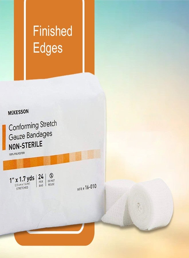 McKesson Conforming Stretch Gauze Bandages, Non-Sterile, 1 in x 1 7/10 yds, 24 Count - Image 4