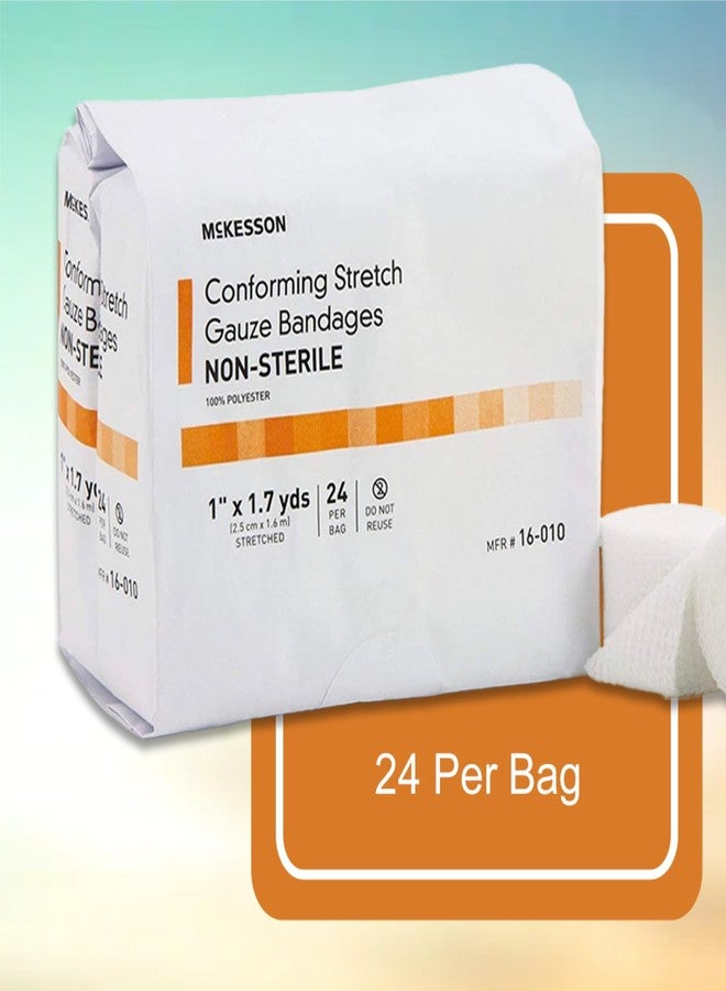 McKesson Conforming Stretch Gauze Bandages, Non-Sterile, 1 in x 1 7/10 yds, 24 Count - Image 3
