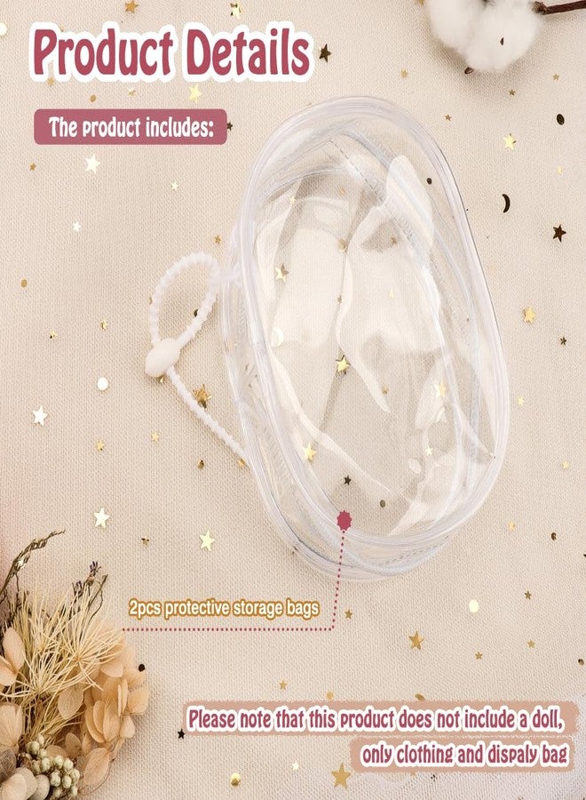 WALLFID Clear Display Bag for 10cm Plush Figures,Blind Box Doll Protective Case with Anti-Theft Silicone Strap,13cm Dustproof Anti-Collision Storage Bag,PVC Portable Carrying Bag (2pcs Bags) - Image 2