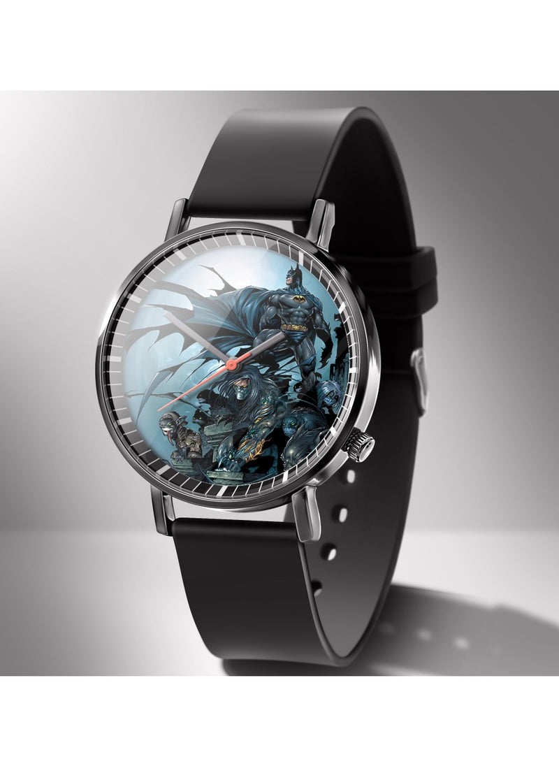 Generic - Batman Pattern Kids Watch Silicone Strap Suitable for Kids Gift Watches of All Ages - Image 1