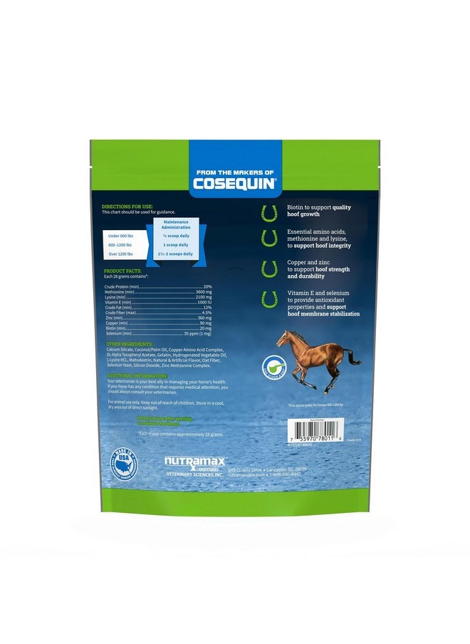 Nutramax Laboratories Nutramax Calxequin Pellets Daily Hoof Support For Horses With Vitamin E + Selenium, 1260 Grams  - Image 2