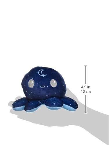 TeeTurtle Reversible Octopus 4" Plushie - Day and Night - Cute Kawaii Soft Stuffed Animal Mood Toy - Image 3