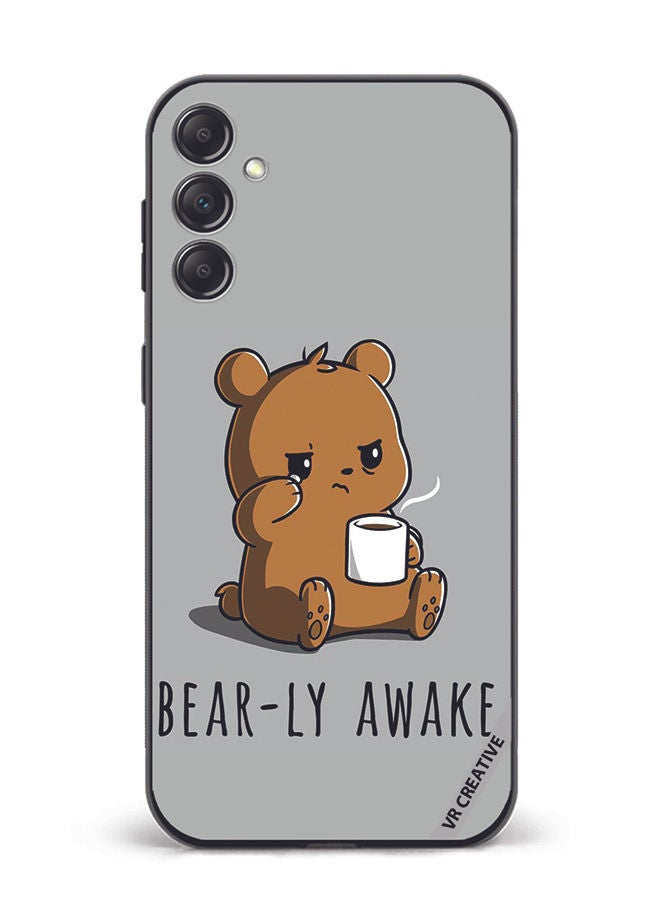 VR CREATIVE Protective Case Cover For Samsung Galaxy A34 Bearly Awake Design Multicolour - Image 1