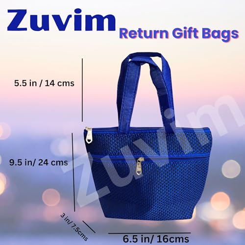 Zuvim Women’s Purses for Return Gift Women Hand Bags with Double Pockets Zipper for Ladies Gifting for Haldi Mehandi Wedding Ugadi Festivals, Multicolors (Warli Multi, 6 Bags) - Image 4