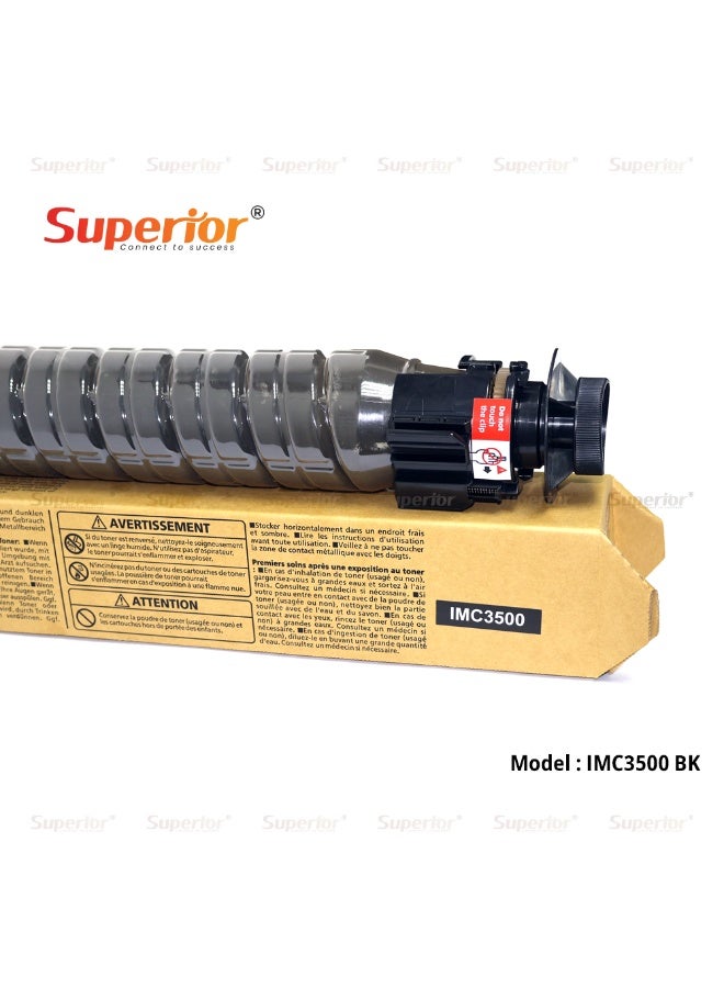 SOS Superior Premium Compatible Ricoh IMC3500 Black Toner Cartridge – High Yield – Suitable for Ricoh IMC3500, IMC4500, IMC5500, IMC6000 Series - Image 1