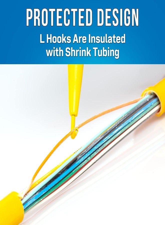 جونارد تولز مسبار عزل من النايلون الأصفر JIC-22035/10 من جونارد تولز مع خطاف سلك معزول، بطول 7 بوصات (عبوة من 10 قطع) - Image 5