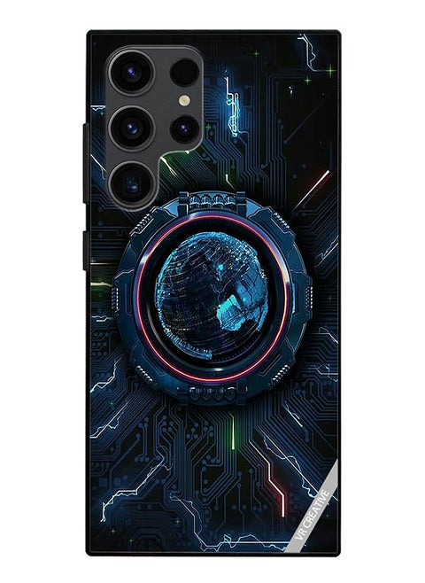 Protective Case Cover For Samsung Galaxy S23 Ultra 5G Rainmeter Design Design Multicolour