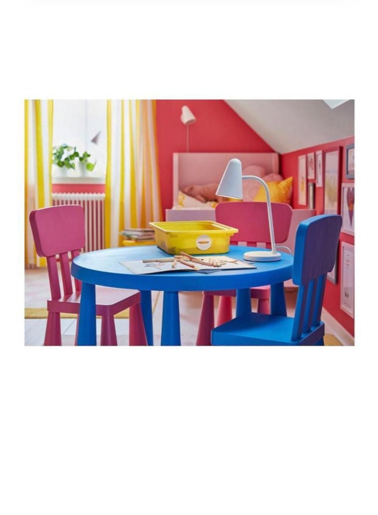 طاولة مدرسية اطفال لون ازرق - Image 2