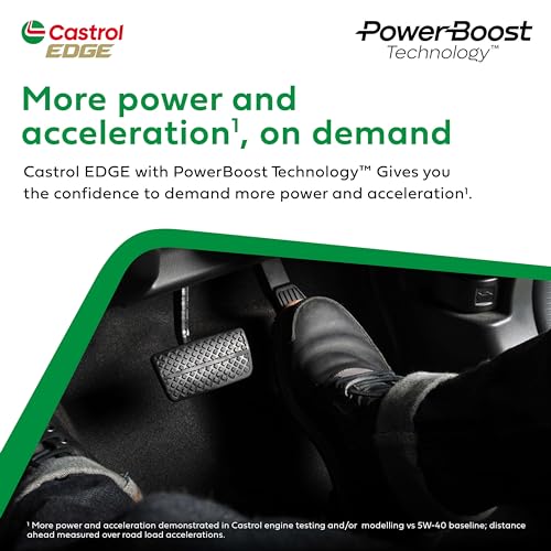 Castrol EDGE 0W-40 Advanced Full Synthetic Engine Oil | Power Boost Technology | 30% Improved Performance | For Petrol, Diesel, CNG & Hybrid Cars | 1L - Image 2
