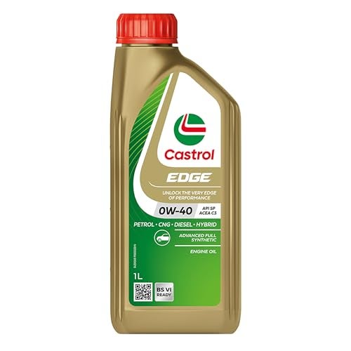 Castrol EDGE 0W-40 Advanced Full Synthetic Engine Oil | Power Boost Technology | 30% Improved Performance | For Petrol, Diesel, CNG & Hybrid Cars | 1L - Image 1