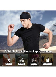 Generic 5 Pack Headband for Men Women, Non Slip Adjustable Sports Workout Sweatbands, Unisex Headband for Running, Cycling, Basketball, Yoga, Fitness Workout Stretchy Unisex Hairband  - Image 4