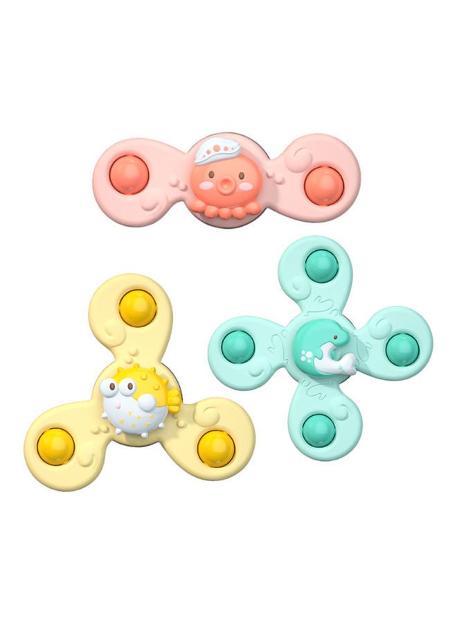 NIBEMINENT 3-Piece Suction Happy Bath Toy - Image 1