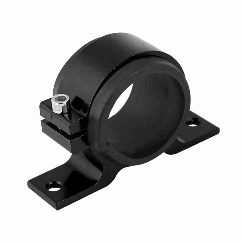 Aluminum Alloy 50mm Car Fuel Pump Mounting Bracket Single Filter Clamp Cradle Black - Image 1