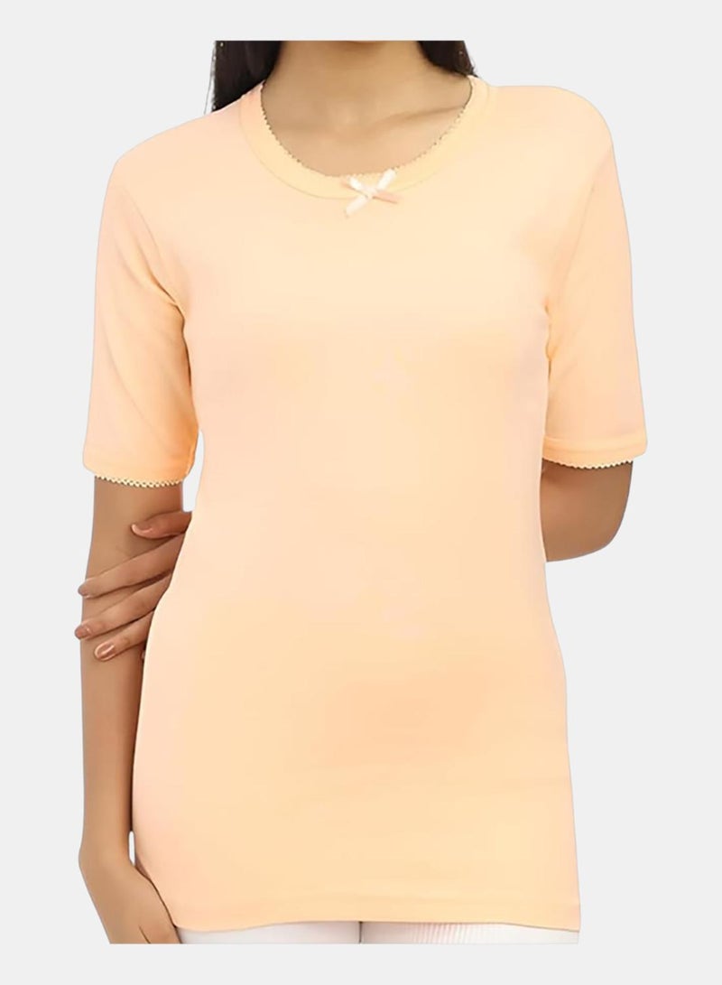 Dahab Cotton Half Sleeves Undershirt Round Neck - Image 3