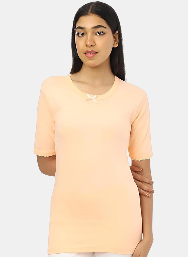 Dahab Cotton Half Sleeves Undershirt Round Neck - Image 2
